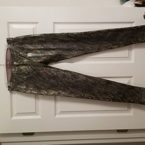 J brand metallic coating ,snakeskin pattern  ,jeans,size 29